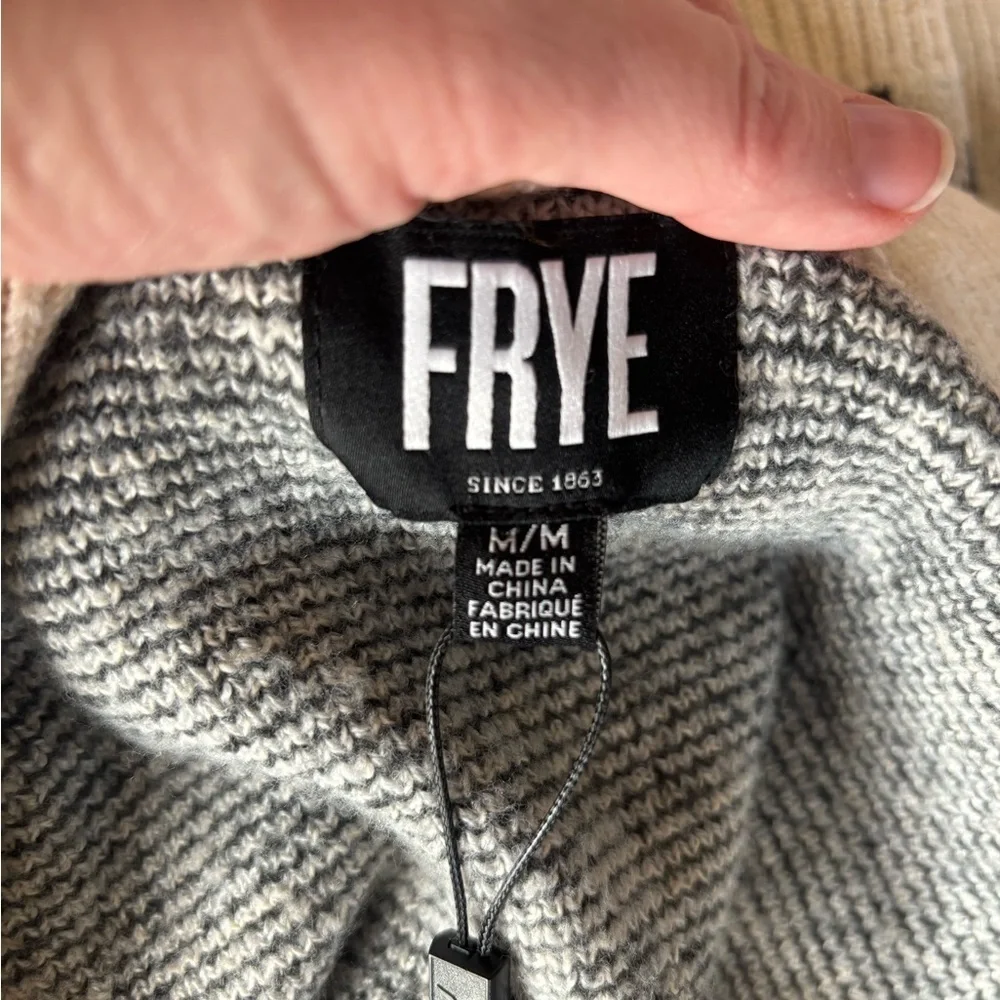 NWT Frye women’s Jacquard cardigan sweater sz M
